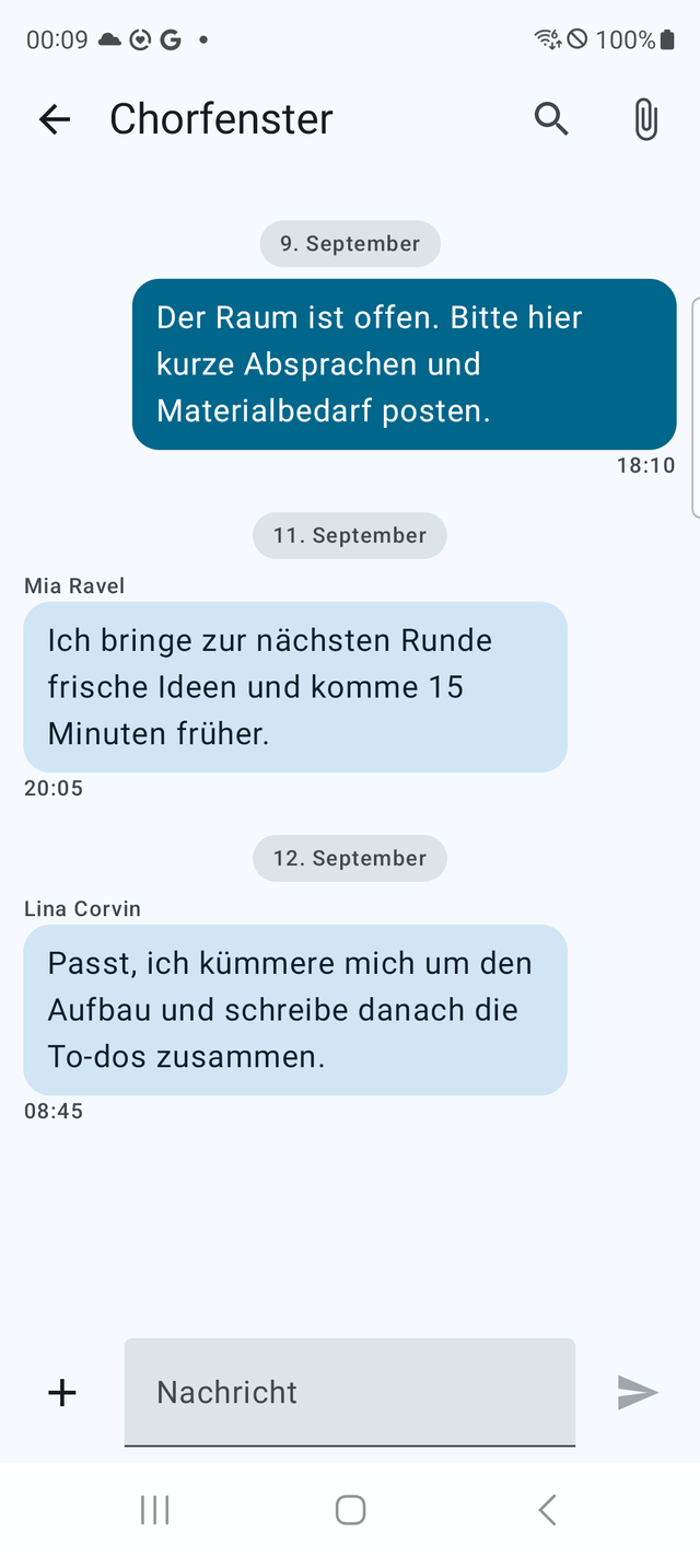Klublink App: Vereinschat